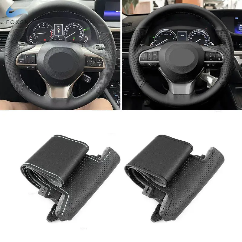 Funda de volante en cuero trenzado para Lexus ES, GS y RX - imagen 2
