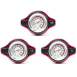 Tapa radiador termo roja con medidor temperatura – Universal