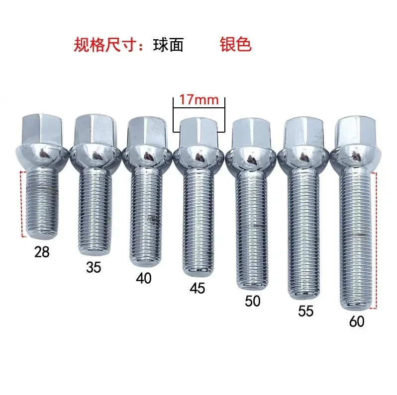 Tornillos Allen M12x1.5 extra largos cabeza hexagonal 17mm 24-60mm