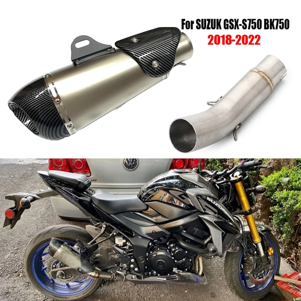 Silenciador escape Suzuki GSR 750 GSX-S750 2015-2022 con DB Killer