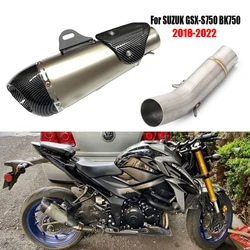 Silenciador escape Suzuki GSR 750 GSX-S750 2015-2022 con DB Killer