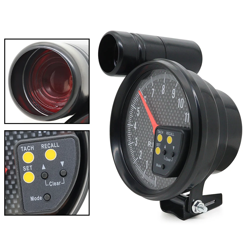 Tacómetro de 5 pulgadas con luz de cambio para motores de 1-8 cilindros - imagen 4