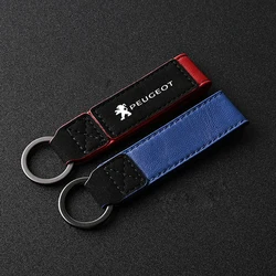 Llavero de gamuza con hebilla colgante para Peugeot 2008, 308 y 3008