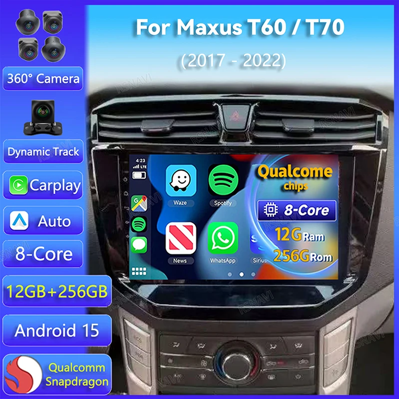 Radio Android CarPlay con navegación para Maxus T60/T70 compatible