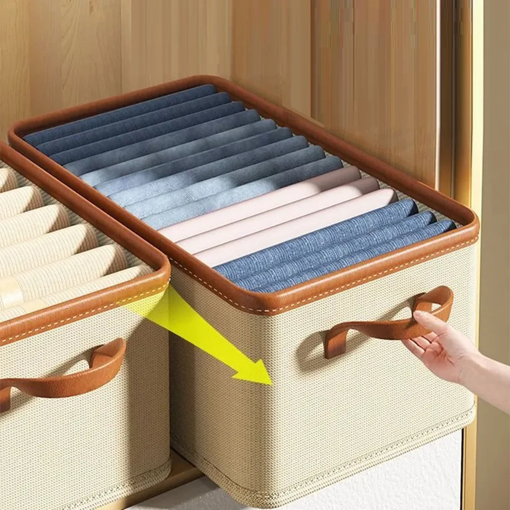 Cesta Organizador Apilable de Tela para Ropa de Armario - imagen 5