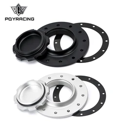 Tapa de tanque de sobretensión/pila de combustible de aluminio palanquilla con 12 orificios de perno con apertura de I.D de 3 pulgadas para celdas de combustible RI PQY-SLFCC-01SL