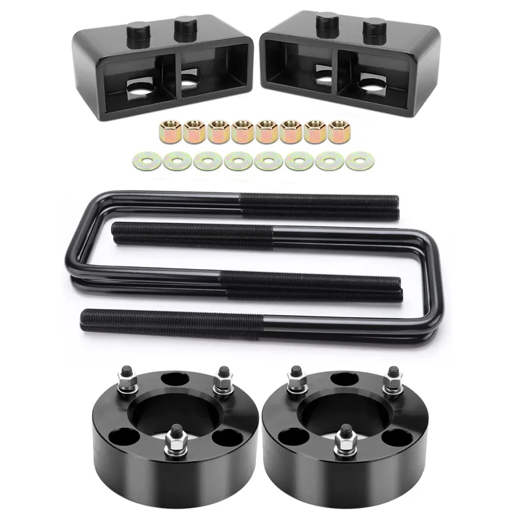 3" Front & Rear Suspension Lift Kit – Fits 2004-2008 Ford F-150 2WD/4WD | Coil Strut Spacers, Shocks, U-Bolt Kit - imagen 2