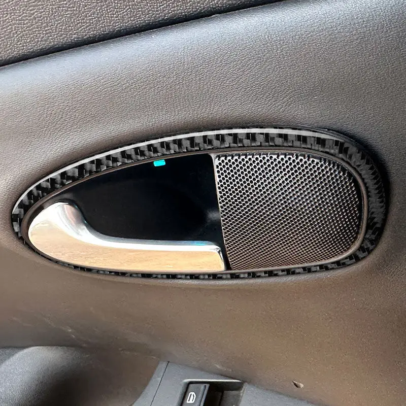 Embellecedores de maneta interior Seat León 2005-2012 carbono - imagen 2