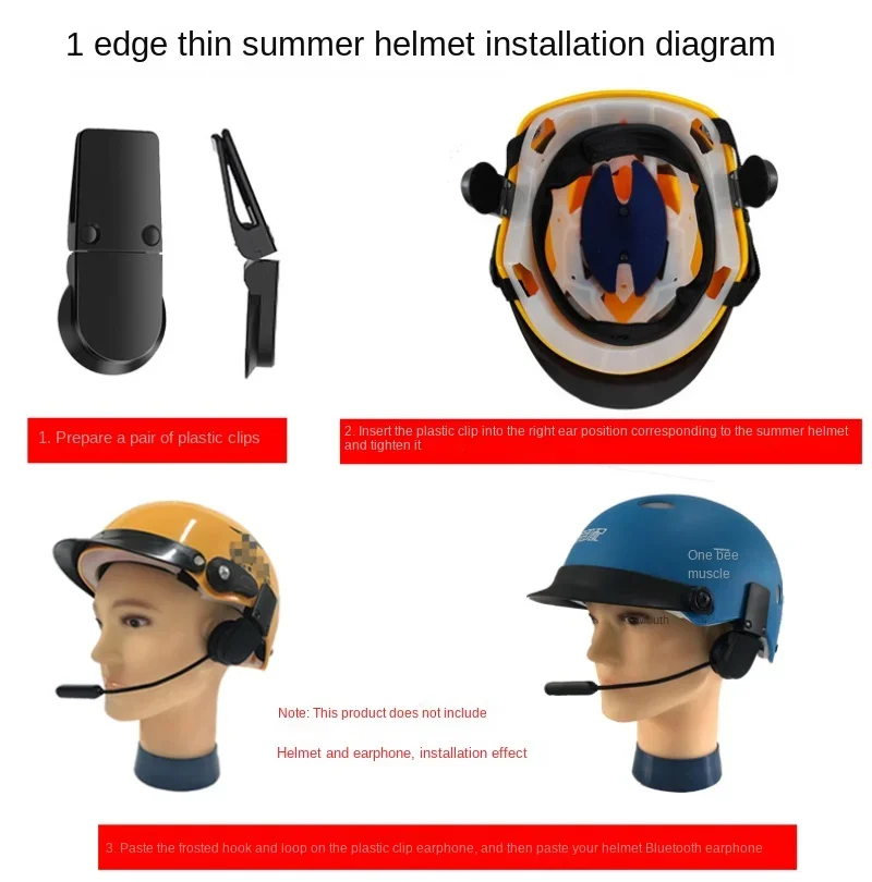 Clip de fijación para auriculares Bluetooth en casco de bici eléctrica - imagen 5