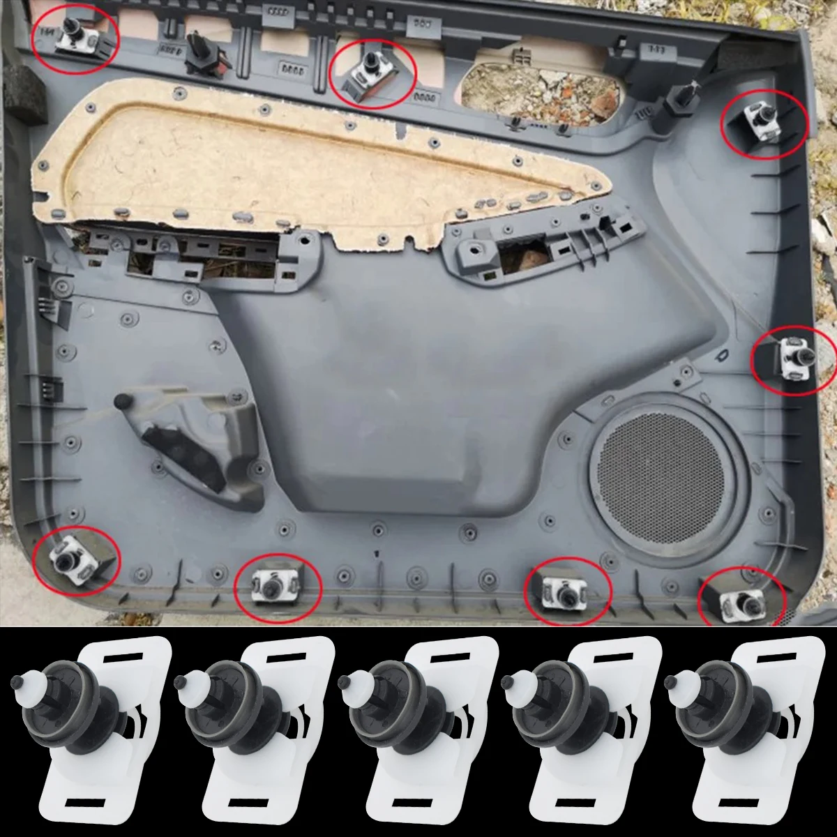 Clips de sujeción de nailon 8 mm para Ford Kuga, C-Max y Focus - imagen 5