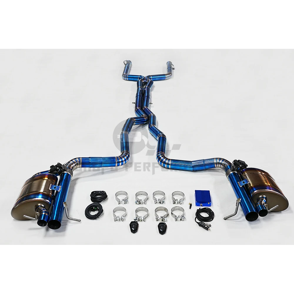 Escape catback titanio Valvetronic KUNGFU para Mercedes C63 AMG W205 - imagen 2