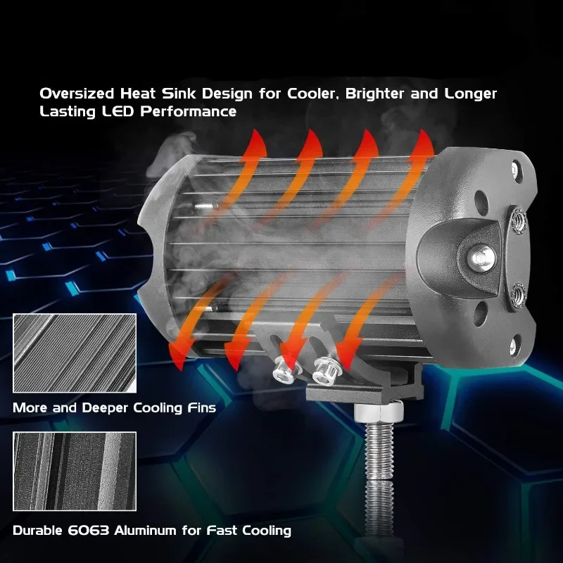 Faros de trabajo LED GoodCar para todoterreno, reflectores antiniebla - imagen 4