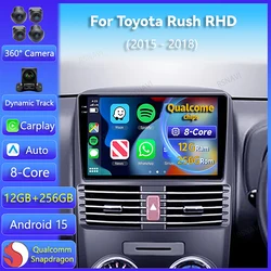 Radio multimedia Android Auto y CarPlay – Toyota Rush 2015-2018