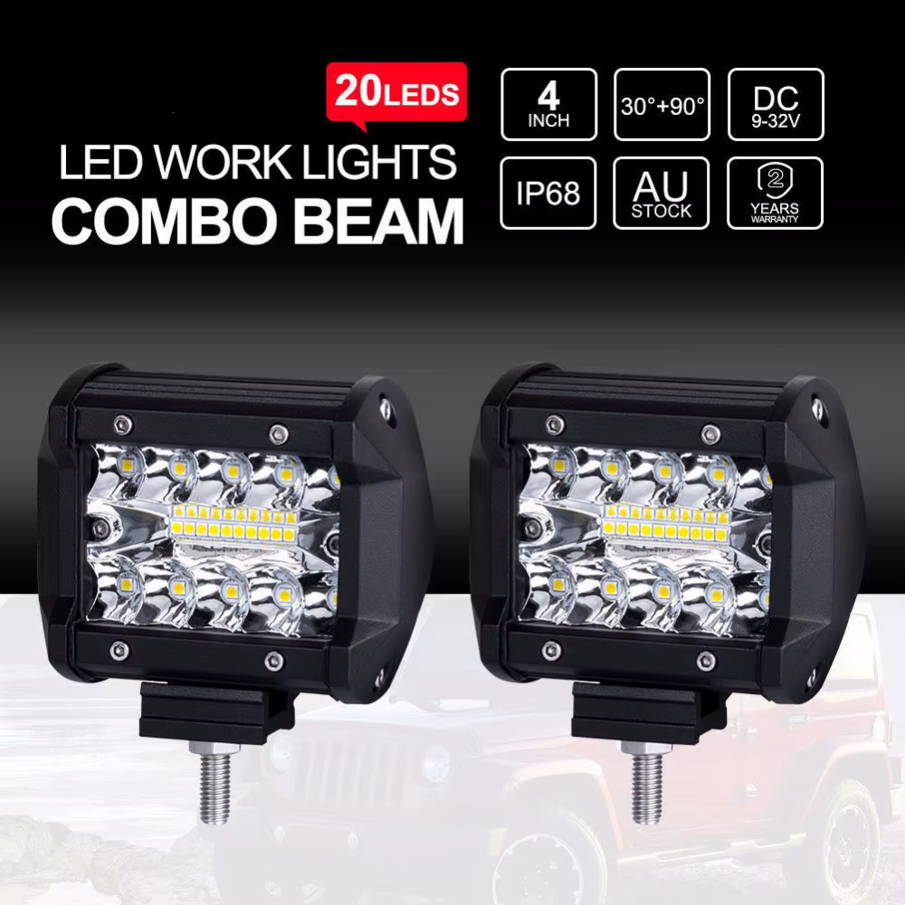 Foco LED auxiliar 4 pulgadas 60 W para todoterreno - imagen 4
