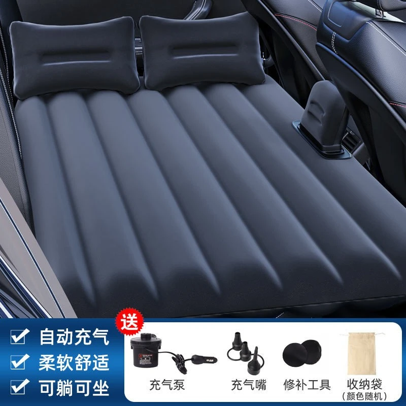 Cama inflable plegable para coche y SUV – Colchón de viaje flocado - imagen 5