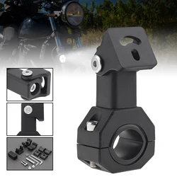 Soporte luces auxiliares moto aluminio barra toro 360° abrazadera