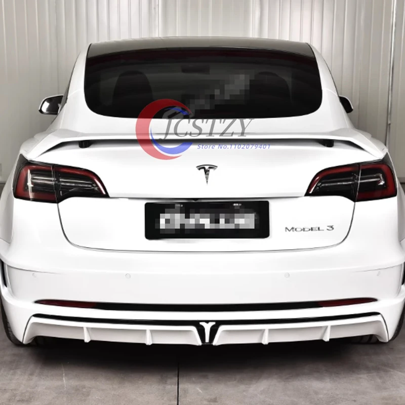 Alerón Original ABS fibra de carbono negra Tesla Model 3 2017-2023 - imagen 4