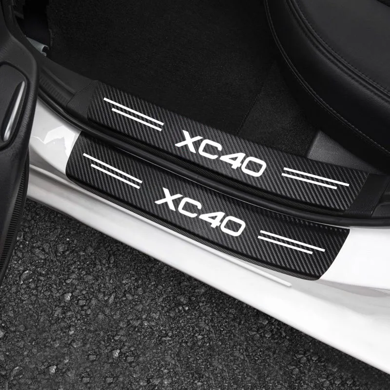 Protector alféizar puerta Volvo XC60 – Pegatinas cuero antiarañazos - imagen 3