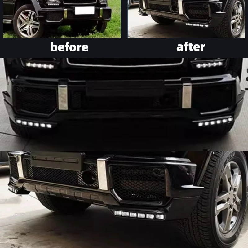 Splitter paragolpes LED PP Mercedes-Benz Clase G G500 G63 G350d (2008-2022) - imagen 5