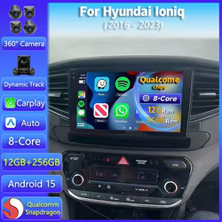 Autorradio Android 15 para Hyundai Ioniq 2016-2023 con GPS