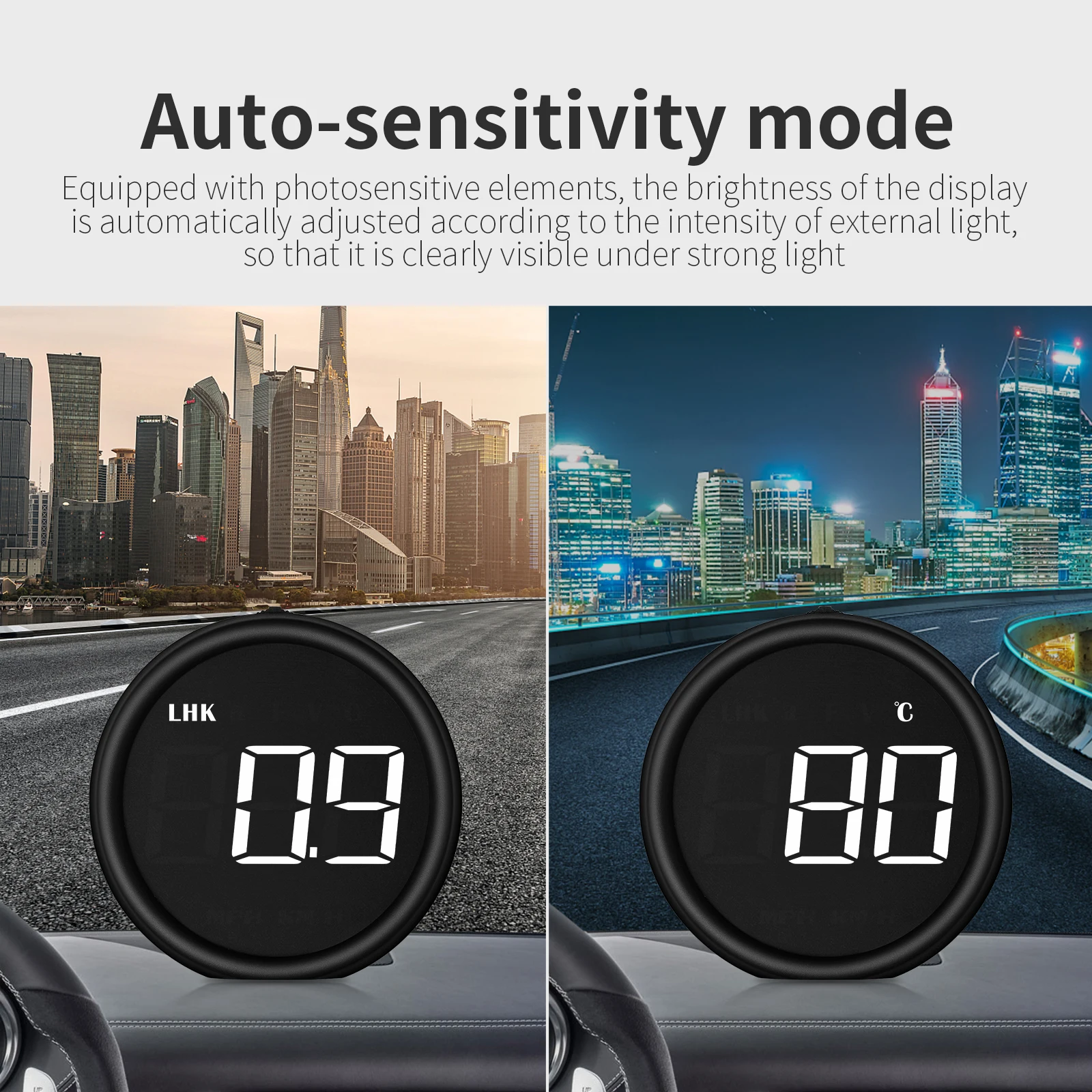 Display HUD OBD universal - velocímetro digital, temperatura agua y consumo - imagen 4