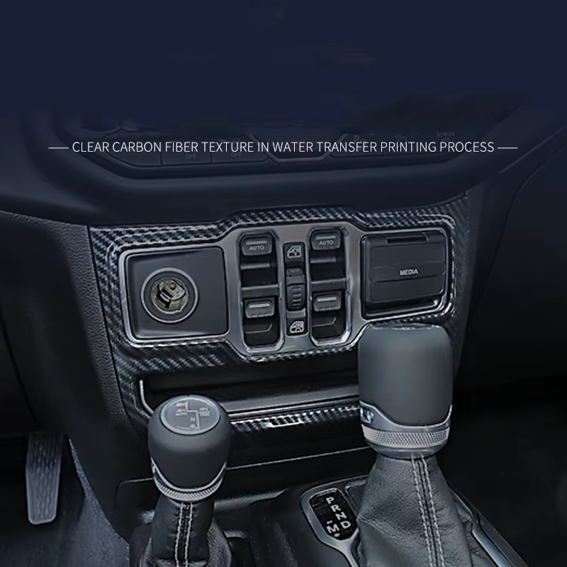 Cubierta embellecedora del Panel del interruptor de la ventana del tablero central para Jeep Wrangler JL JLU Gladiator JT 2018-2024, accesorios interiores - imagen 2