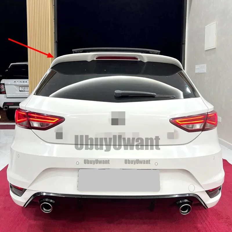 Alerón de labio de techo trasero para Volkswagen Seat LEON MK3 5F FR estilo alerón Hatchback 2012 - 2020 decoración de ala trasera de coche - imagen 5