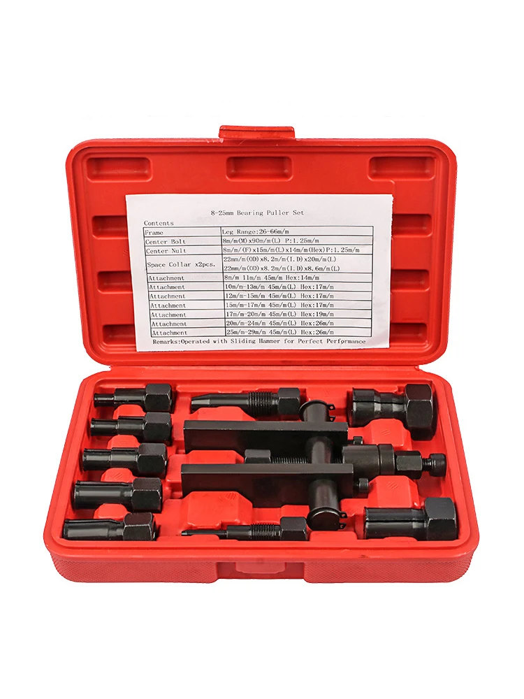 Detalle del kit extractor para rodamientos internos