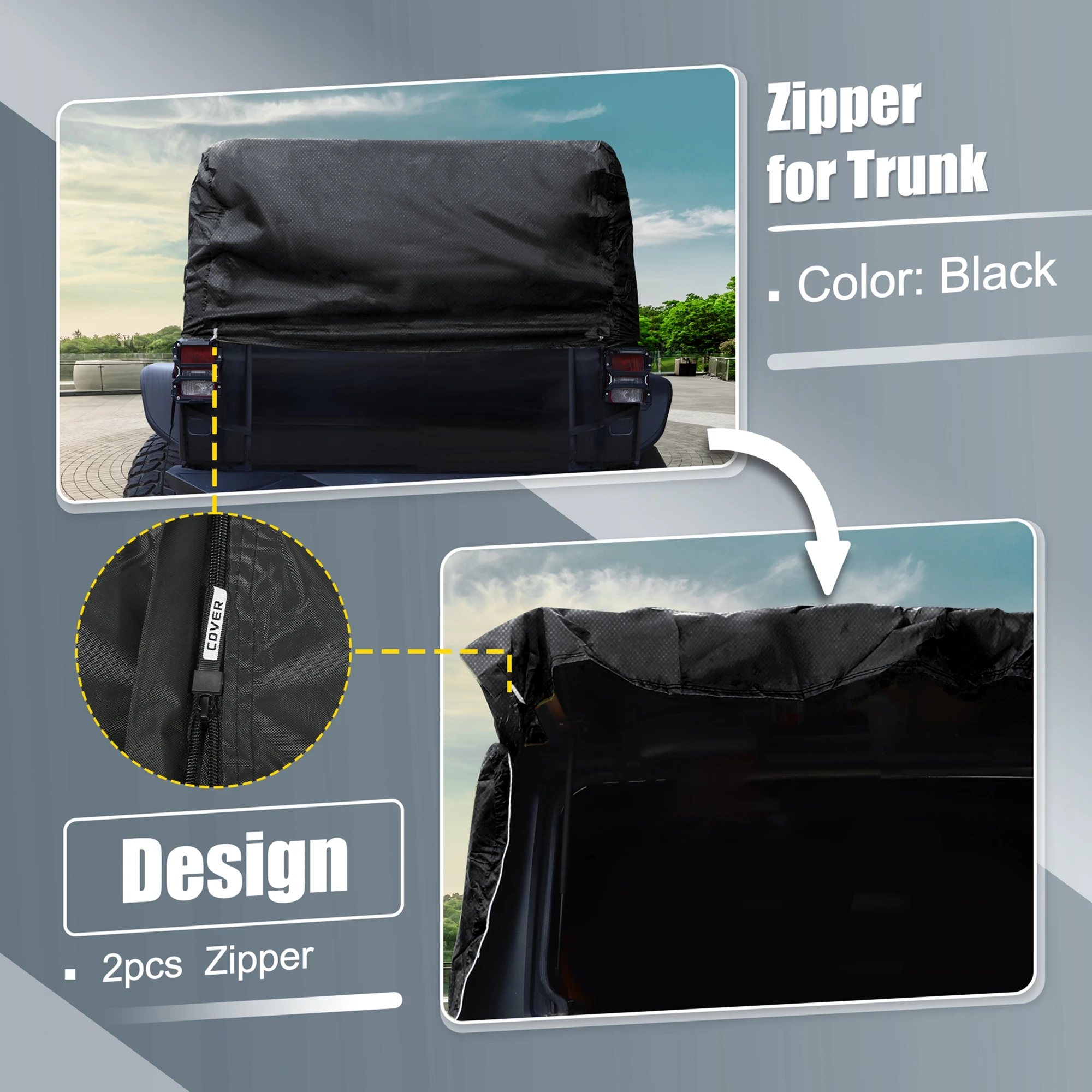 Funda impermeable X Autohaux para Jeep Wrangler JK/JL Hardtop - imagen 5