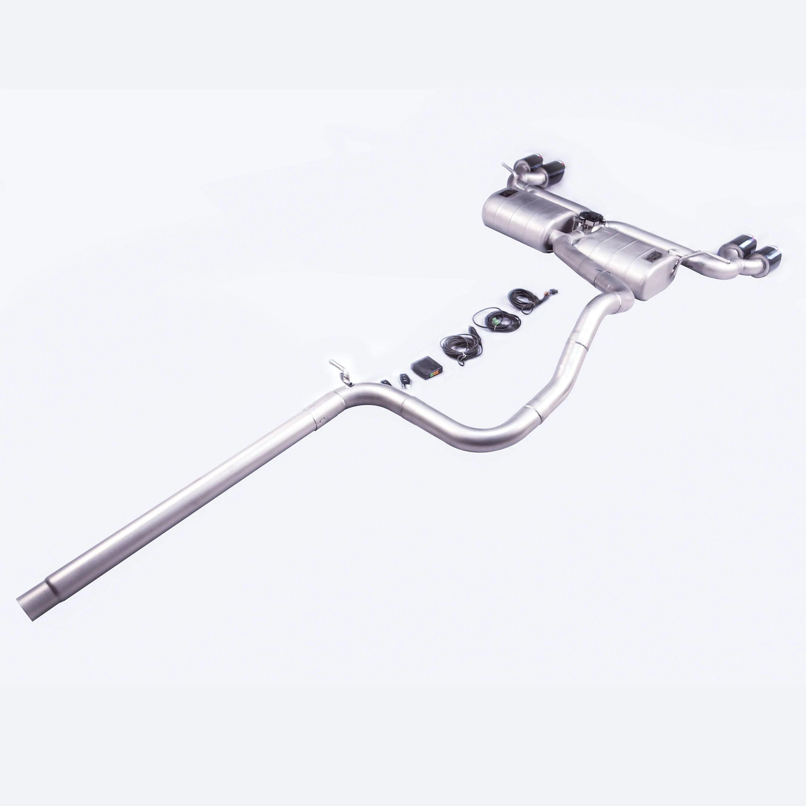 Escape cat-back GFC de acero inoxidable con válvula para Golf 7 - imagen 2