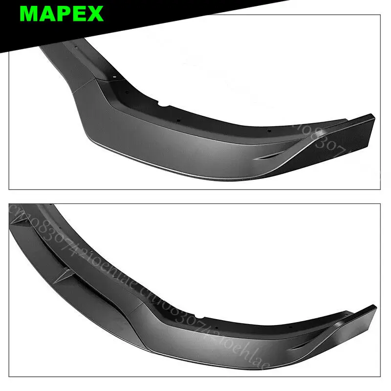 Labio delantero negro mate estilo IKON para Dodge Charger Widebody