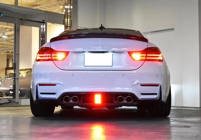 Difusor trasero fibra de carbono Kolhen para BMW M3/M4 F80-F83 con LED - imagen 5