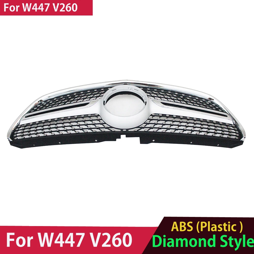 Nueva rejilla de parachoques delantero estilo diamante apta para Clase V W447 Vito V260 2021-2023 Facelift - imagen 4