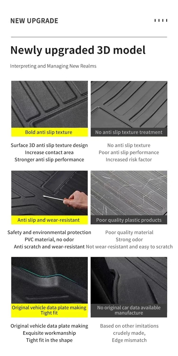 Alfombrilla de maletero para VW Tiguan L 2017-2023 - imagen 5