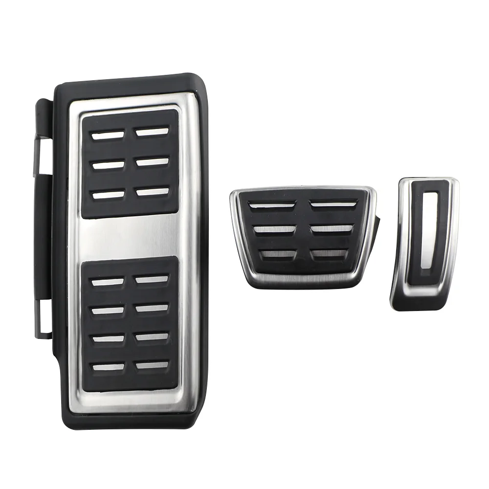 Pedales antideslizantes LHD Audi A3 8V acero inoxidable con reposapiés