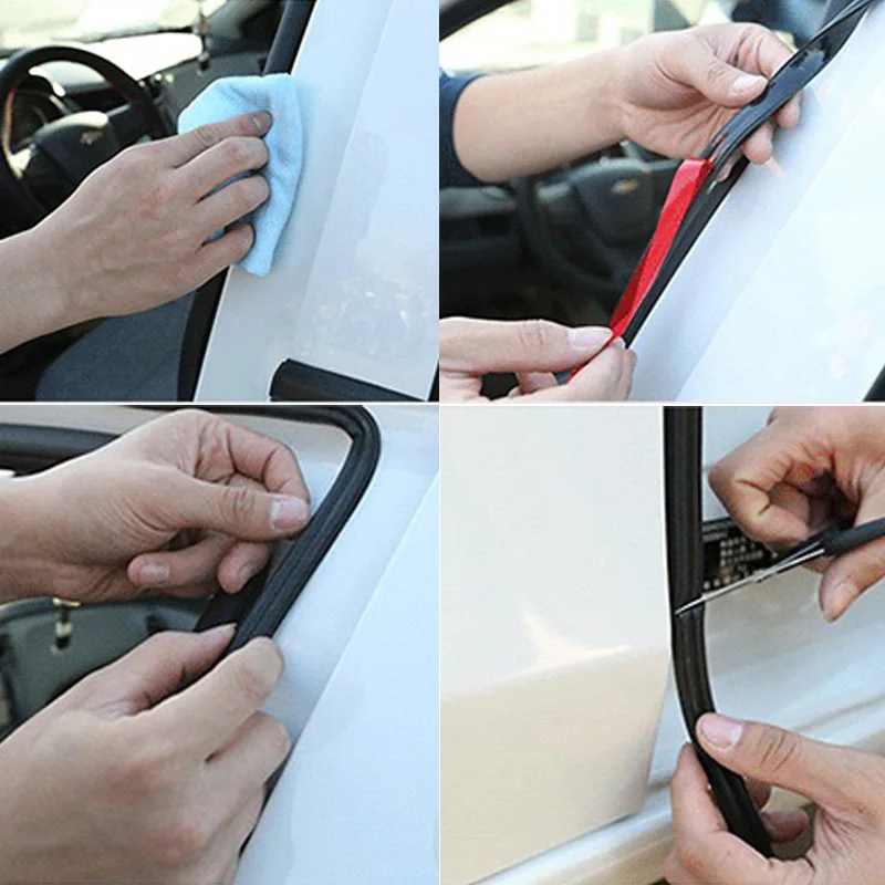 Burlete en B para puerta de coche, tira selladora de goma - imagen 4