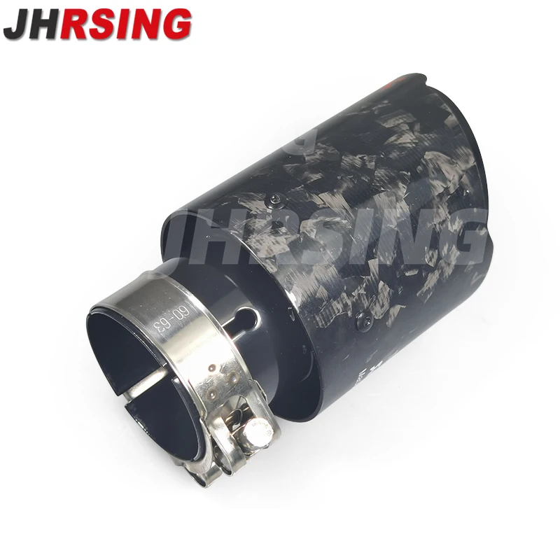 Embellecedor de escape de fibra de carbono forjada para coche - imagen 5
