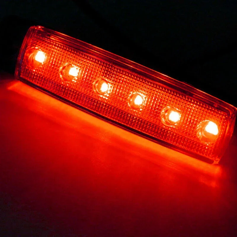 Luces LED laterales rojas 6 SMD 12V para coche y remolque - imagen 5