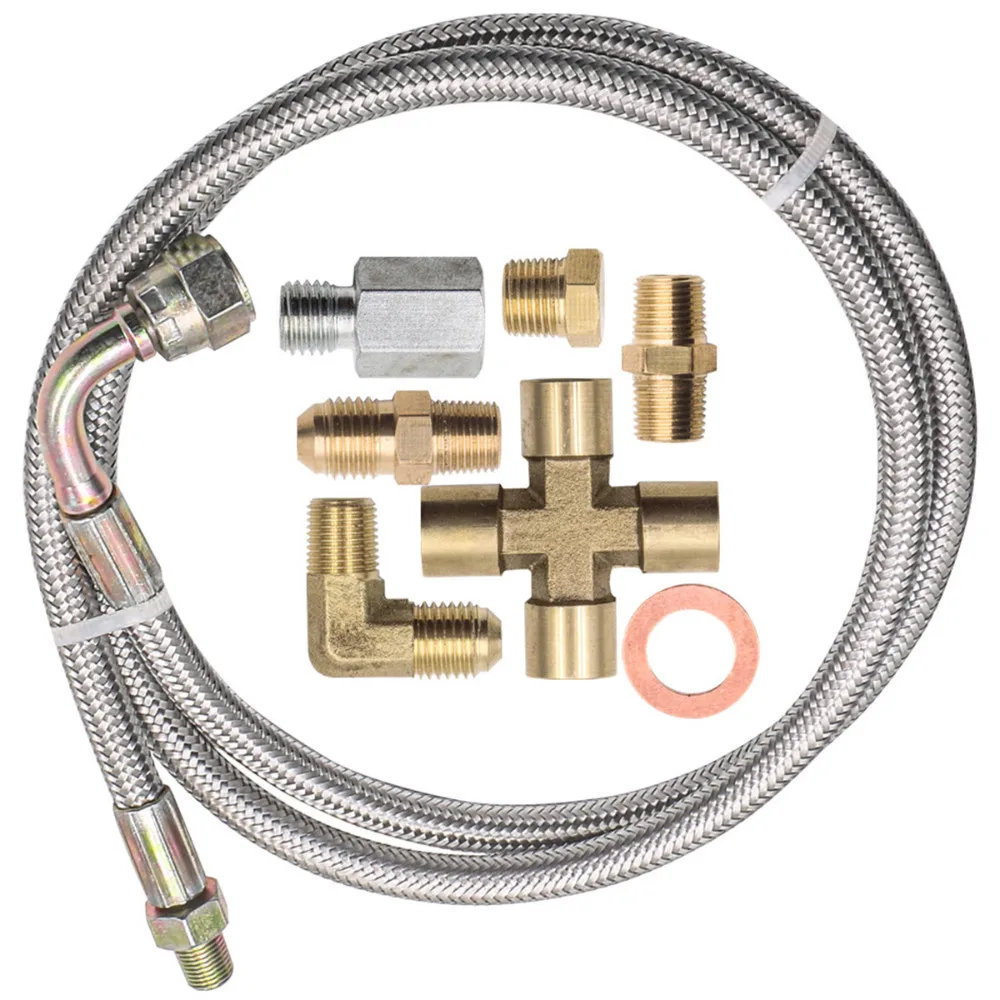 Kit líneas aceite turbo T3/T4/T60/T61/T7 – 4AN a 1/8 NPT - imagen 3