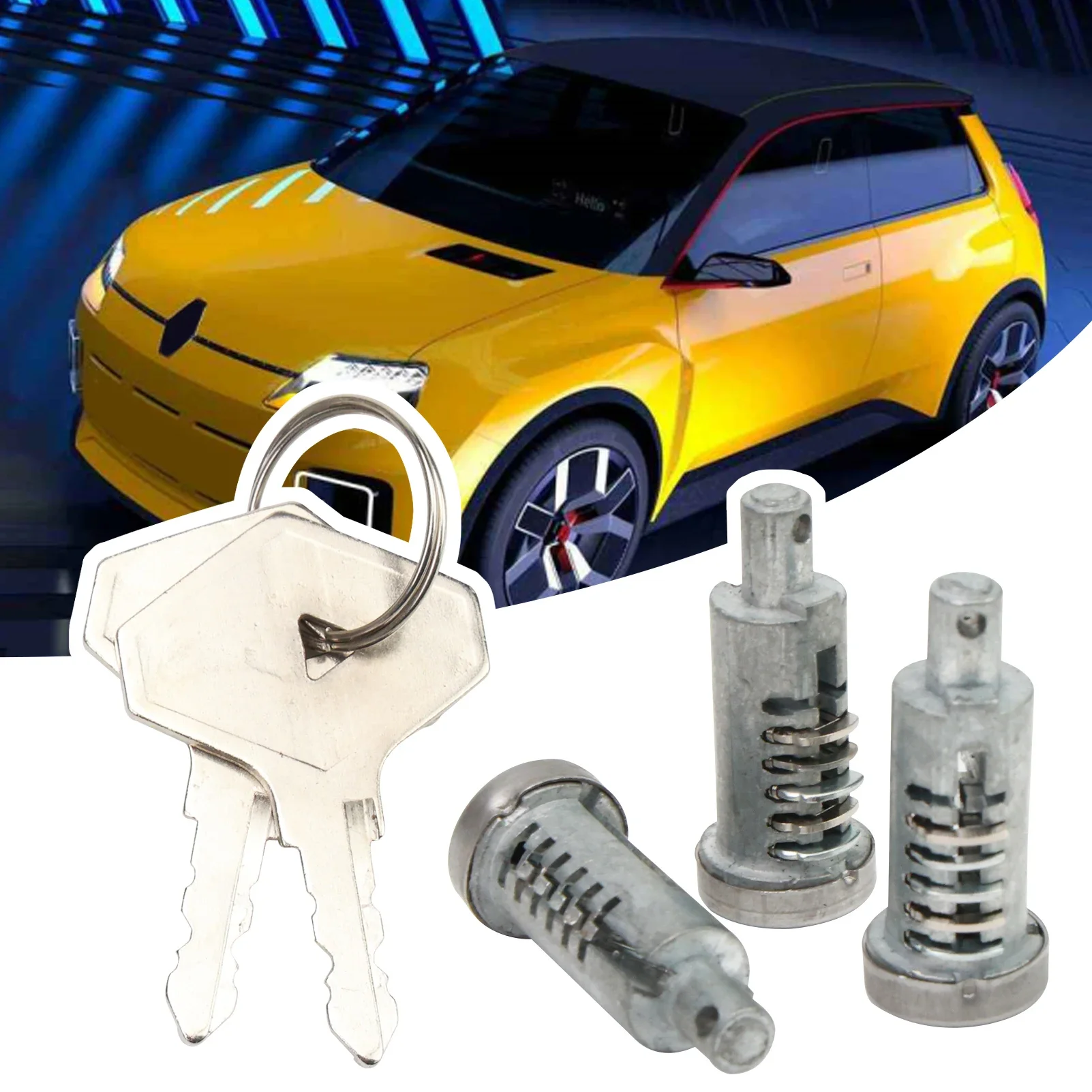 Cilindro de cerradura Renault R4-R17 con llaves - imagen 3