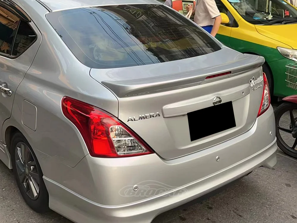 Alerón de maletero ABS negro brillante para Nissan Versa 2011-2017 - imagen 5