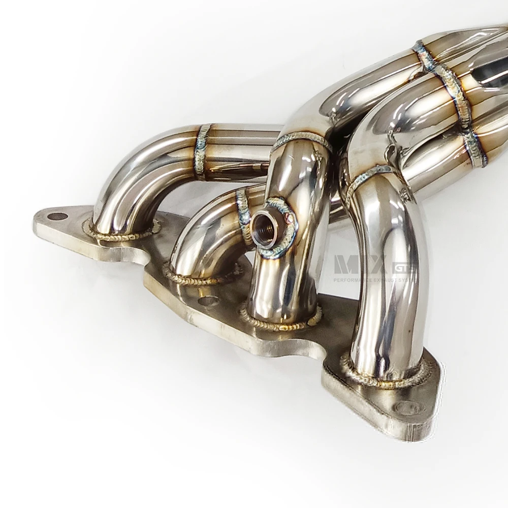 Colector de escape de acero inoxidable ALOSI de alta calidad para sistema de escape de rendimiento FORD Focus MK2 1,8 2,0 2005-2009 - imagen 3