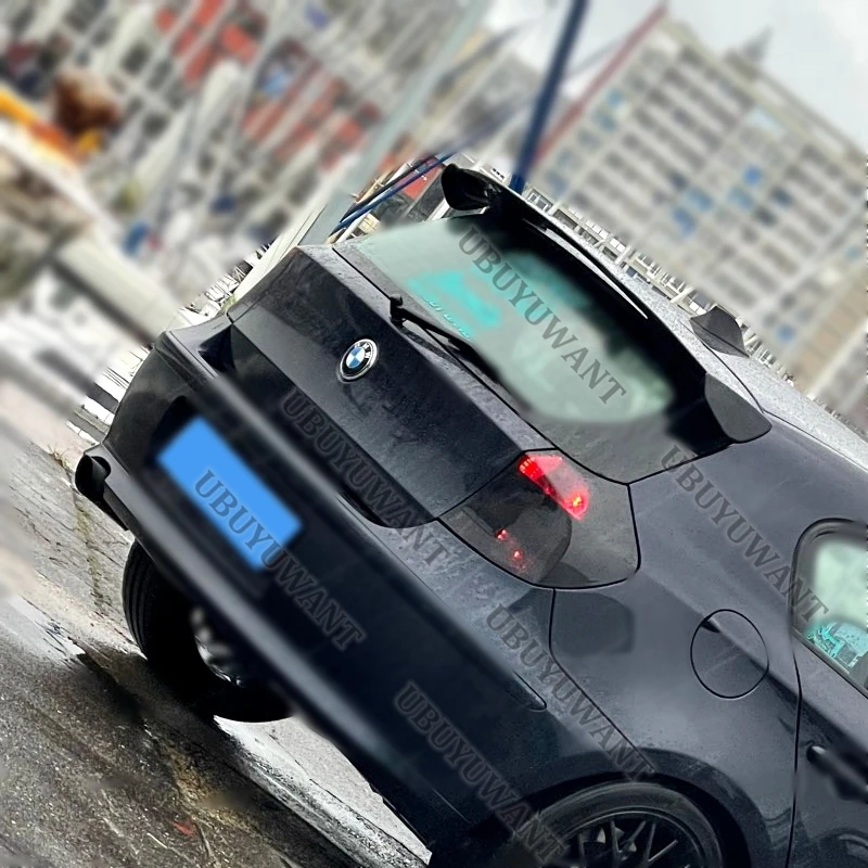 Alerón de techo para BMW Serie 1 E81 E82 E87 E88 2004-2011 alerón trasero Abs con apariencia de carbono alerón de labio Hatchback Universal - imagen 3