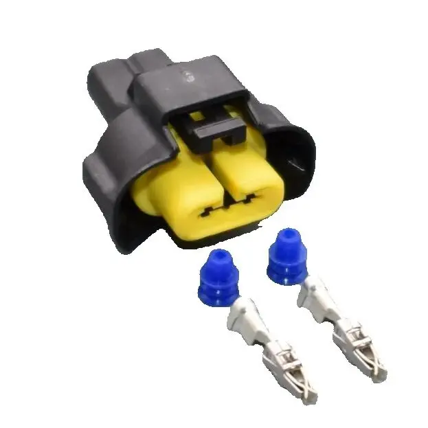 Shhworldsea 2 pines ST090521-01 enchufe de lámpara antiniebla automotriz faro antiniebla enchufe impermeable para Nissan Peugeot Natchie - imagen 2