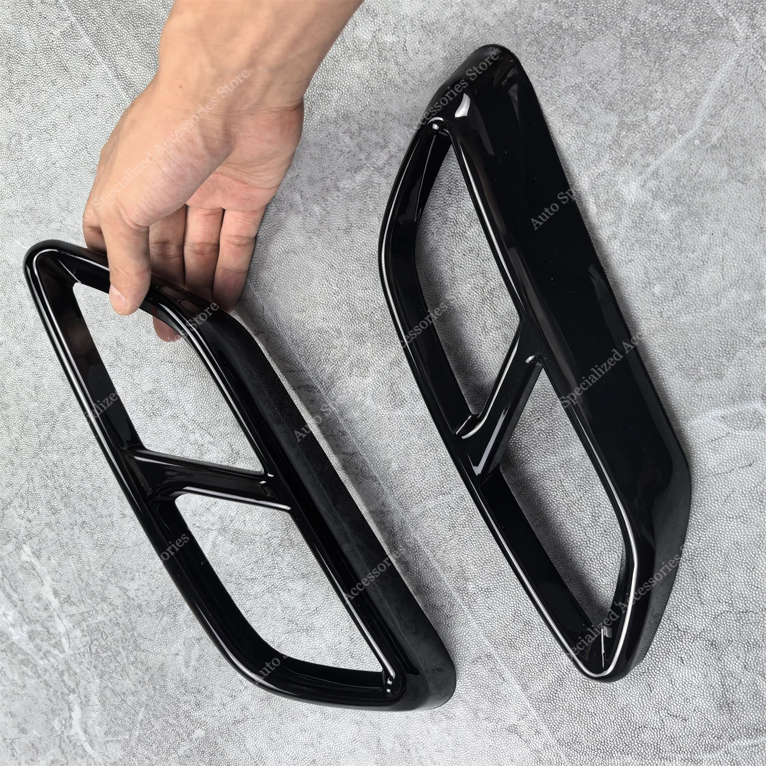 1 par de cubiertas de ajuste de escape negro brillante para Audi A3 8Y TFSI TDI s-line Sportback/Sedan 2020-2024 cubiertas de punta de escape pre-Facelift - imagen 4