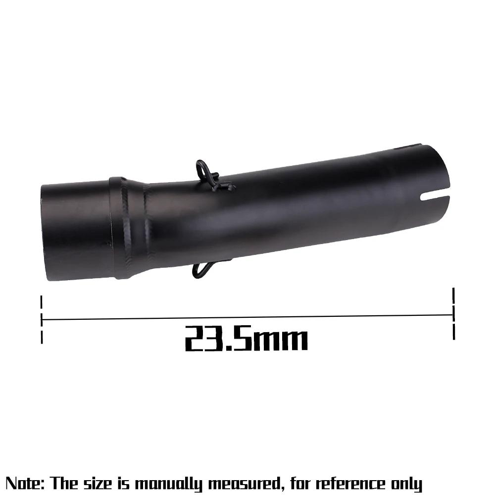 Tubo adaptador modificado de Escape para motocicleta HONDA Rebel 300 Rebel 500 CMX300 CMX500, tubo de enlace medio negro de Escape de 51mm inoxidable - imagen 3