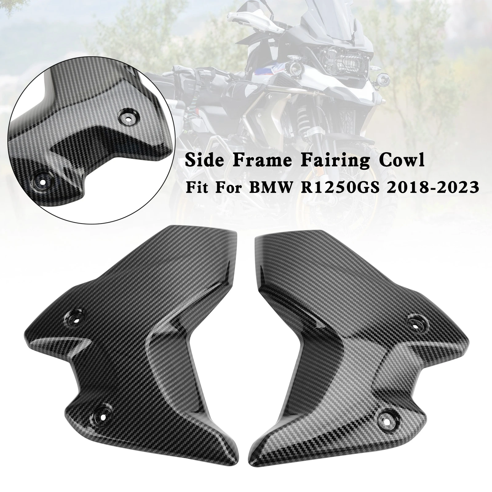 Cubierta lateral de radiador de carbono para BMW R 1250 GS - imagen 2