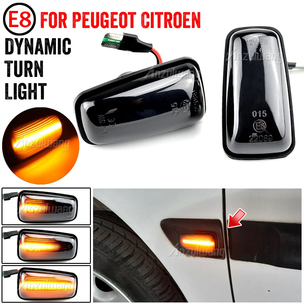 Intermitente lateral dinámico LED para Citroën Berlingo y Peugeot 306 - imagen 4