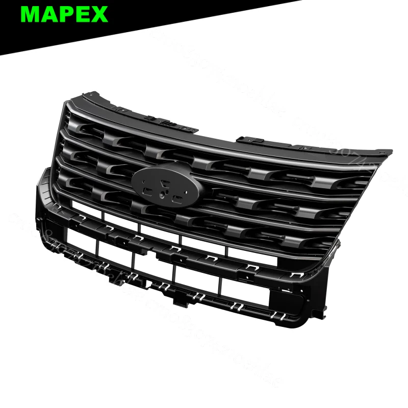 Parachoques delantero Ford Explorer 2016-2017 negro brillante - imagen 3