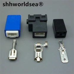 Shhworldsea Conector de cableado 12/24 V en ángulo recto para faros